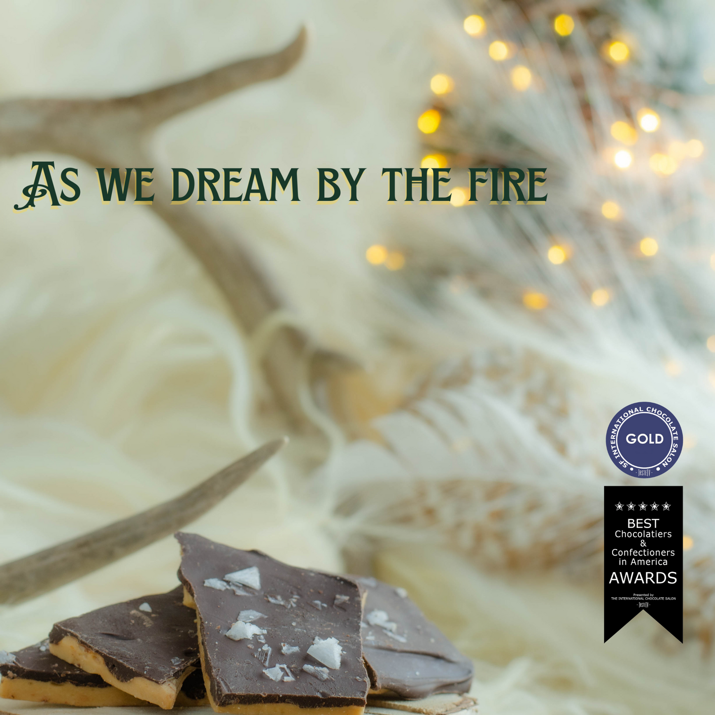 The Stars At Night - Dark chocolate & Cyprus Flake Sea Salt English Toffee