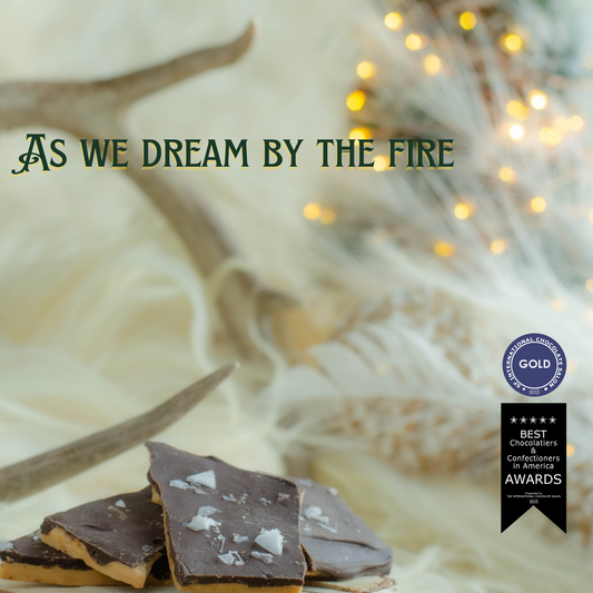 The Stars At Night - Dark chocolate & Cyprus Flake Sea Salt English Toffee